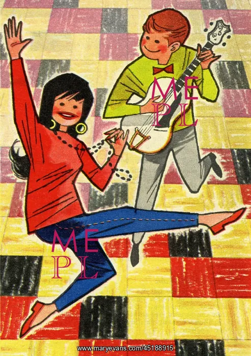  : 1950s couple dancing