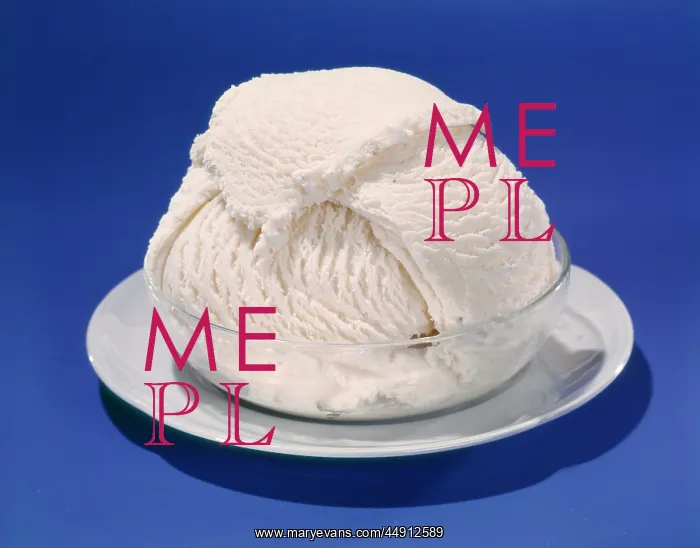 : 1950s dish of vanilla : 1950s dish of vanilla