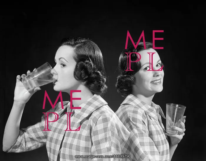 : 1950s Double Exposure Of A Woman : 1950s Double Exposure Of A Woman