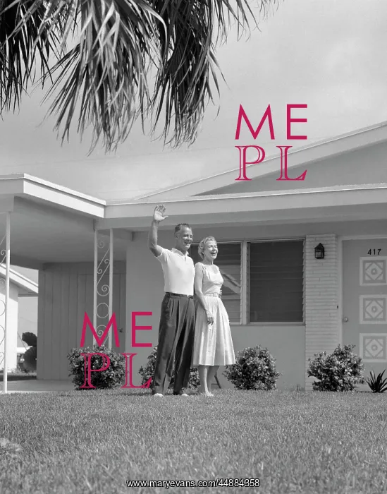 : 1950s Elderly Couple Standing : 1950s Elderly Couple Standing