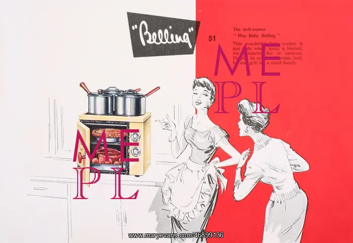 : 1950s, Interior History, Electric Cooking : 1950s, Interior History, Electric Cooking