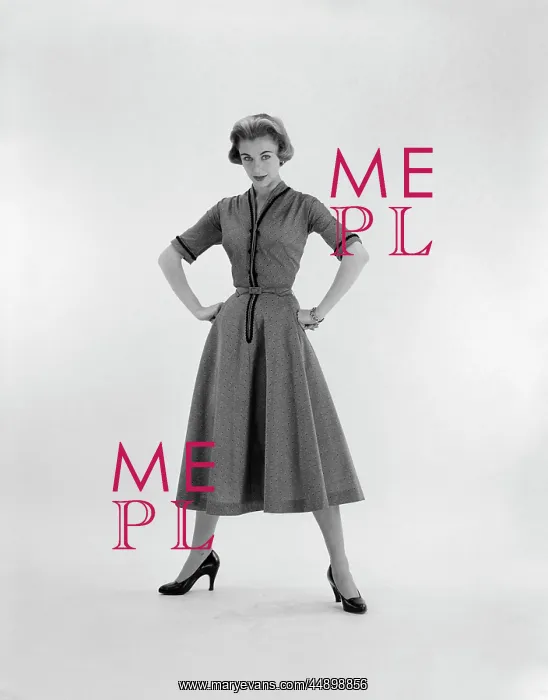  : 1950s Full Length Studio Portrait