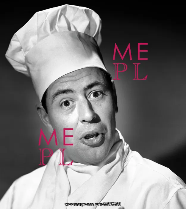 : 1950s Man Chef Head Shot Humorous