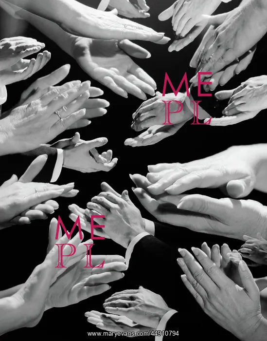 : 1950s MONTAGE OF MANY MAN AND WOMAN HANDS CLAPPING : 1950s MONTAGE OF MANY MAN AND WOMAN HANDS CLAPPING
