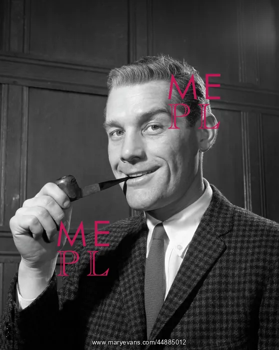  : 1950s Portrait Of Man In Tweed