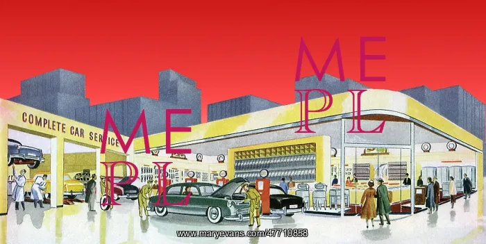 : 1950s Service Station : 1950s Service Station