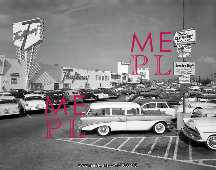  : 1950s Shopping Center Parking