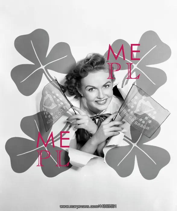 : 1950s Smiling Woman Head Through : 1950s Smiling Woman Head Through