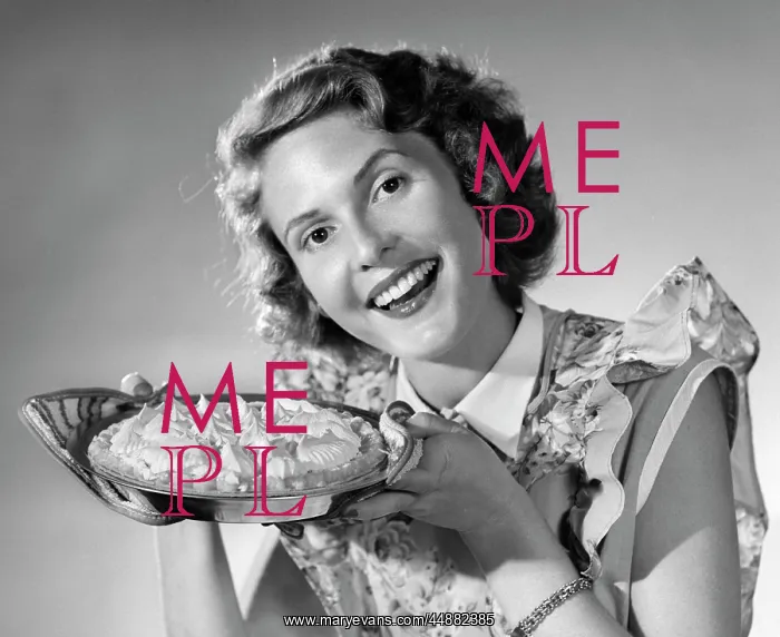 : 1950s Smiling Woman Presenting : 1950s Smiling Woman Presenting