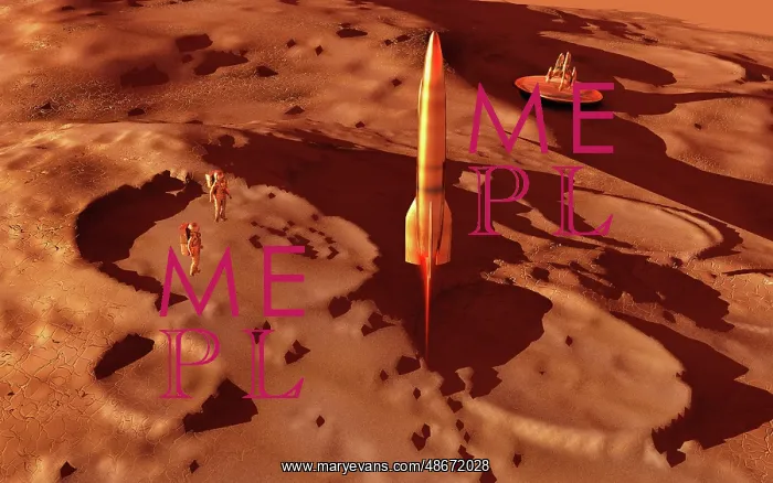 : A 1950's style space rocket blasting off from : A 1950's style space rocket blasting off from