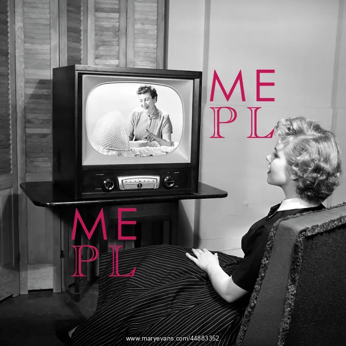 : 1950s Teen Sitting With Back To : 1950s Teen Sitting With Back To