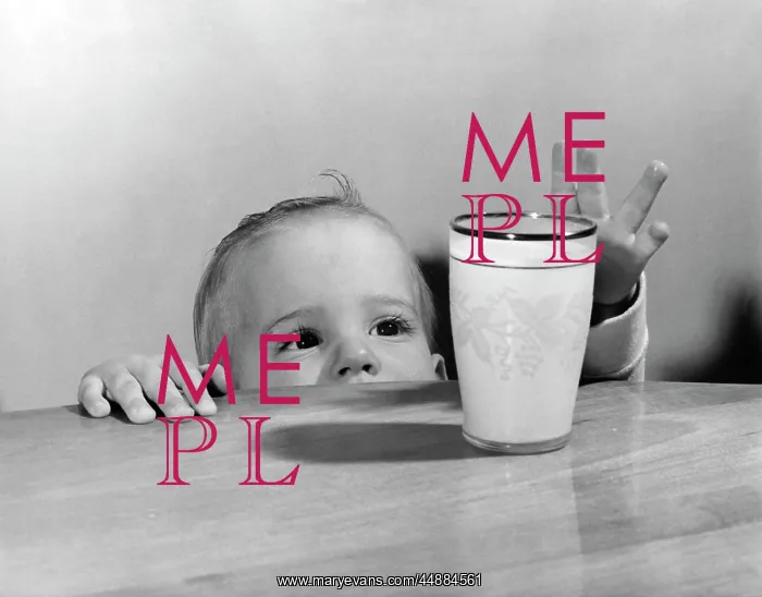 : 1950s Toddler Reaching Up To Table : 1950s Toddler Reaching Up To Table