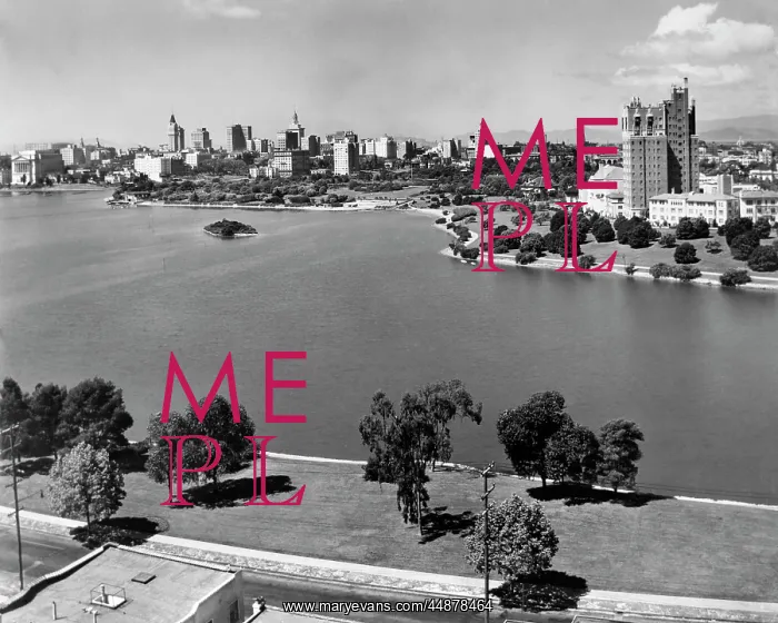 : 1950s View Of Skyline Of Oakland : 1950s View Of Skyline Of Oakland