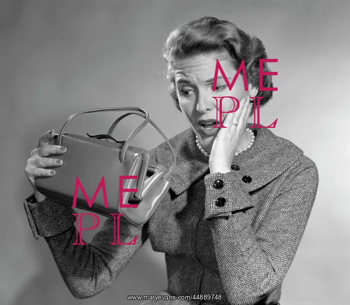  : 1950s Woman With Exaggerated Expression