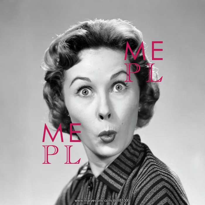 : 1950s Woman Making Funny Face : 1950s Woman Making Funny Face