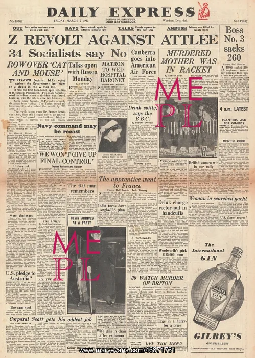 : 1951 Daily Express debate on Class Z reservists : 1951 Daily Express debate on Class Z reservists
