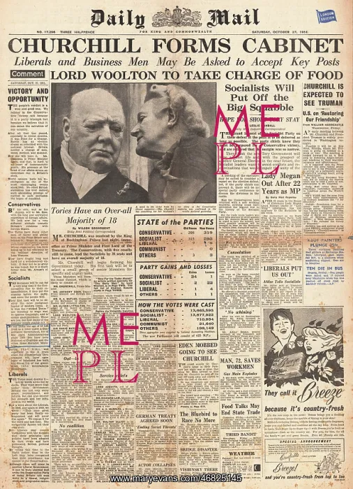 : 1951 Daily Mail General Election : 1951 Daily Mail General Election