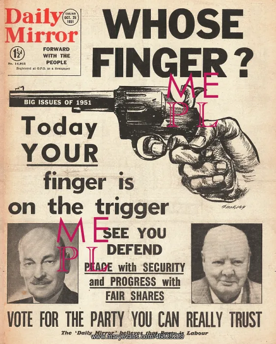 : 1951 Daily Mirror General Election : 1951 Daily Mirror General Election