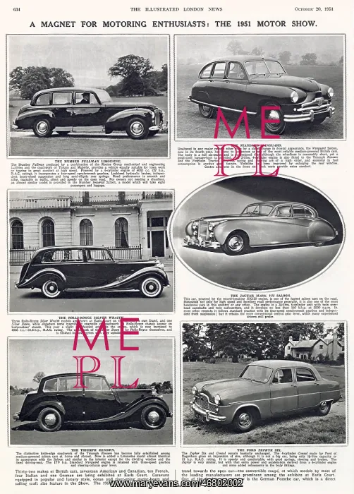: The 1951 Motor Show : The 1951 Motor Show