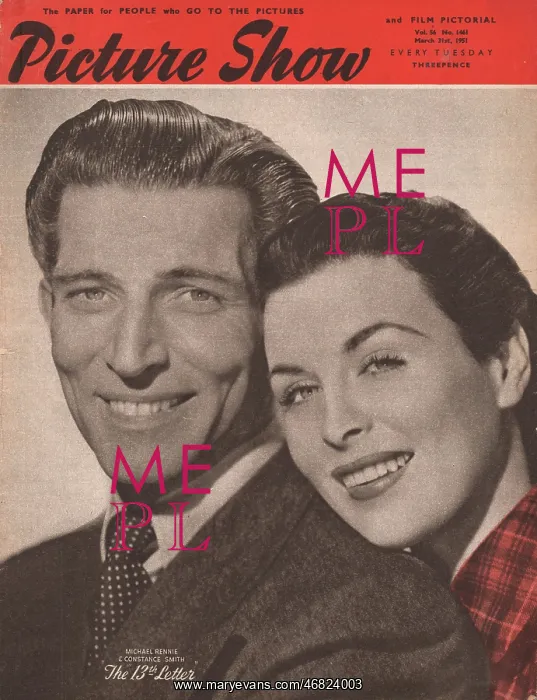 : 1951 Picture Show actor Michael Rennie : 1951 Picture Show actor Michael Rennie