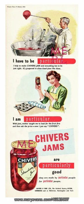 : 1951 UK advert Chivers jams : 1951 UK advert Chivers jams