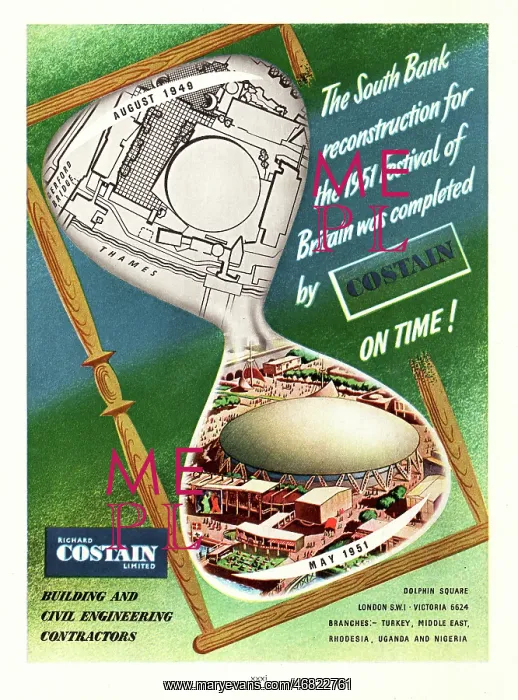 : 1951 UK advert Costain contractors : 1951 UK advert Costain contractors