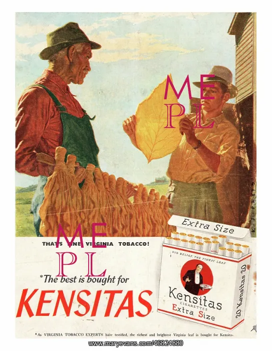 : 1951 UK ad Kensitas cigarettes : 1951 UK ad Kensitas cigarettes