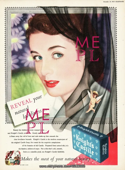 : 1951 UK advert Knight's Castle soap : 1951 UK advert Knight's Castle soap