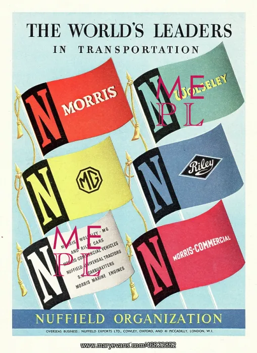: 1951 UK advert Nuffield Orginization : 1951 UK advert Nuffield Orginization