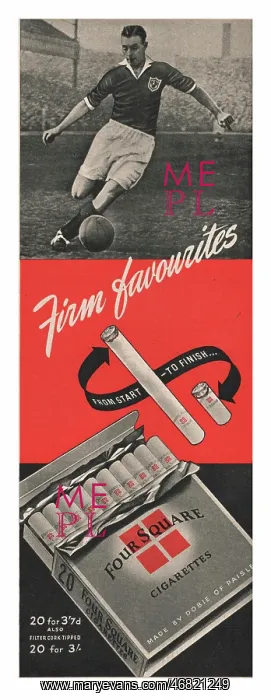 : 1951 UK advert Four Square cigarettes : 1951 UK advert Four Square cigarettes