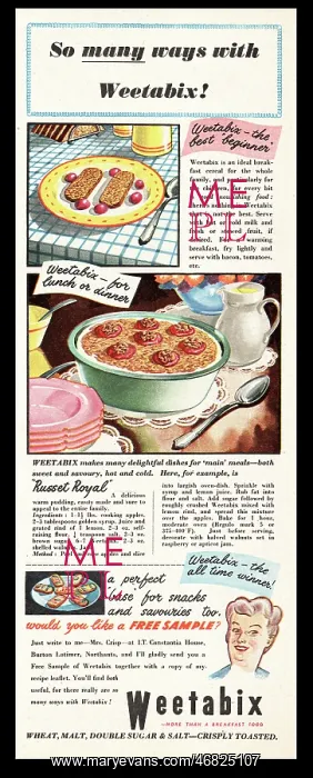 : 1951 UK advert Weetabix : 1951 UK advert Weetabix