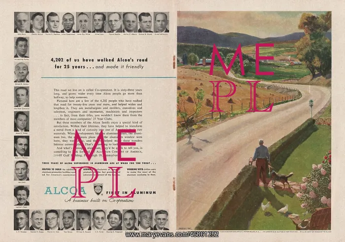 : 1951 U.S. Magazine ALCOA Advert : 1951 U.S. Magazine ALCOA Advert