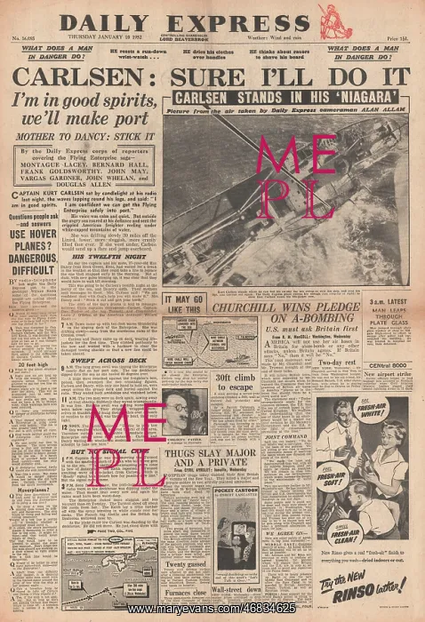 : 1952 Daily Express Sinking of Flying Enterprise : 1952 Daily Express Sinking of Flying Enterprise