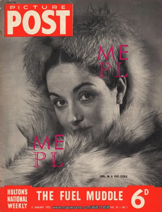 : 1952 Picture Post model Dagmar Wynter : 1952 Picture Post model Dagmar Wynter