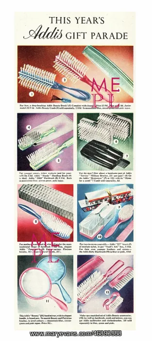 : 1952 UK advert Addis brushes : 1952 UK advert Addis brushes