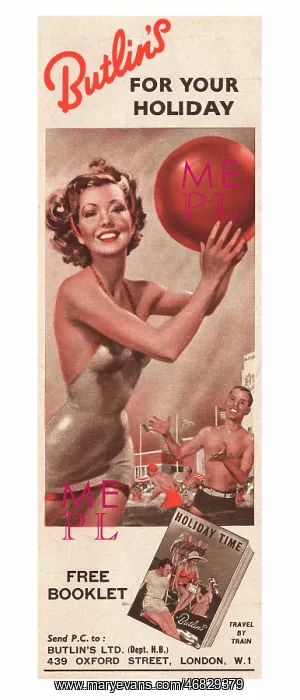 : 1952 UK advert Butlin's : 1952 UK advert Butlin's