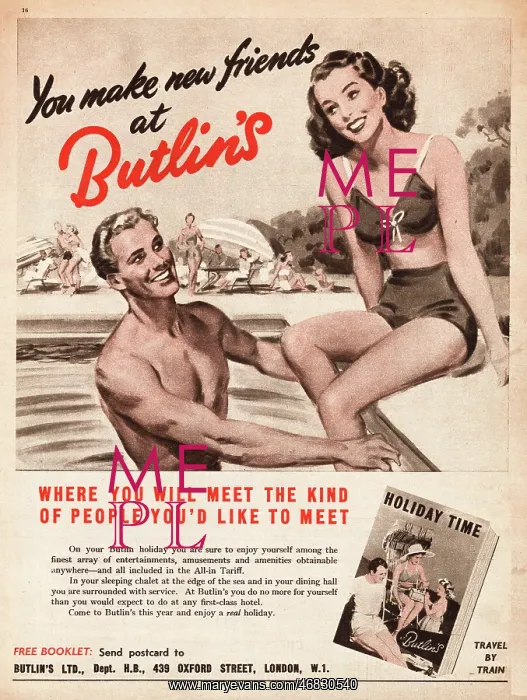 : 1952 UK advert Butlin's : 1952 UK advert Butlin's