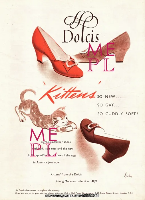 : 1952 UK advert Dolcis shoes : 1952 UK advert Dolcis shoes