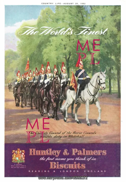 : 1952 UK advert Huntley & Palmers : 1952 UK advert Huntley & Palmers