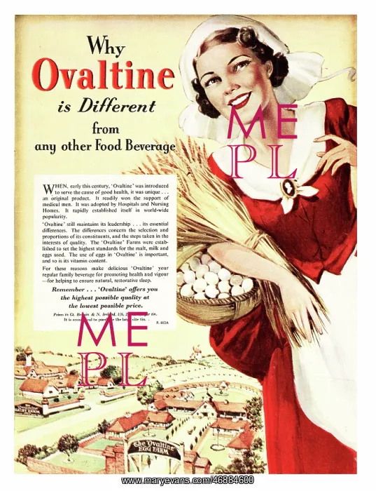 : 1952 UK advert Ovaltine : 1952 UK advert Ovaltine