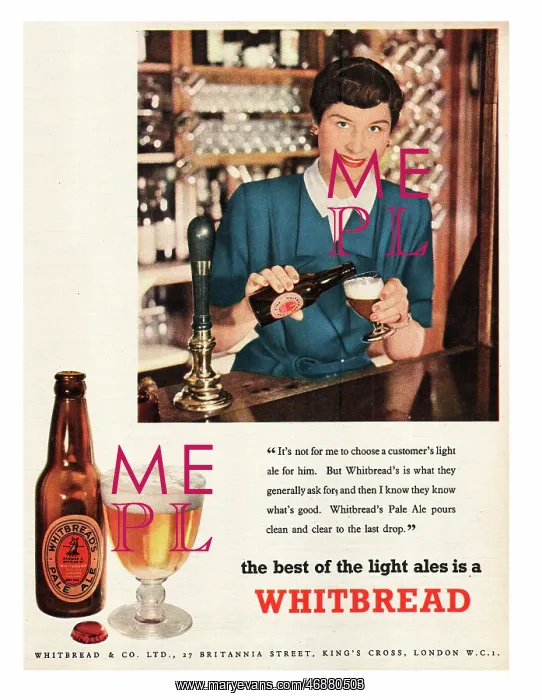 : 1952 UK advert Whitbread ale : 1952 UK advert Whitbread ale