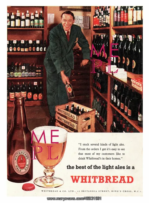 : 1952 UK advert Whitbread pale ale : 1952 UK advert Whitbread pale ale