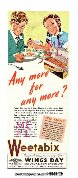 : 1952 UK magazine advert Weetabix : 1952 UK magazine advert Weetabix