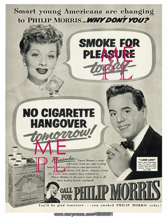 : 1952 U.S. Magazine Philip Morris Cigarette Advert : 1952 U.S. Magazine Philip Morris Cigarette Advert