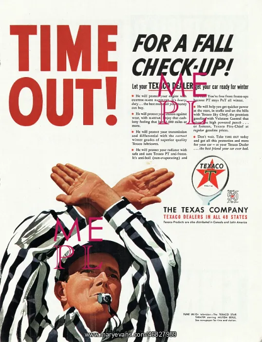 : 1952 U.S. Magazine Texaco Advert : 1952 U.S. Magazine Texaco Advert
