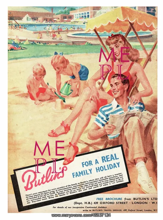 : 1953 Butlin's advert : 1953 Butlin's advert