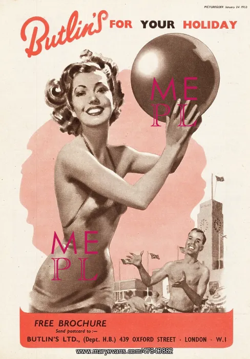 : 1953 Butlin's advert : 1953 Butlin's advert