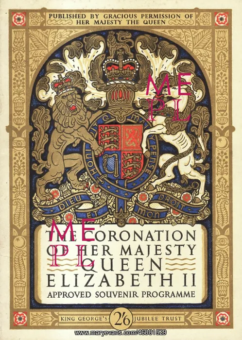 : 1953 Coronation Souvenir programme : 1953 Coronation Souvenir programme