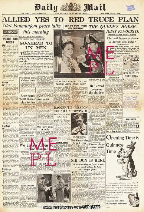 : 1953 Daily Mail Korean War : 1953 Daily Mail Korean War