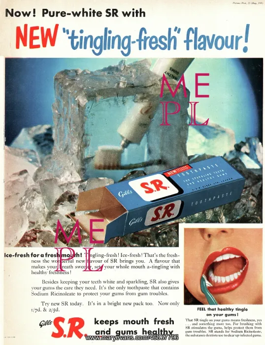 : 1953 UK advert SR tooth paste : 1953 UK advert SR tooth paste
